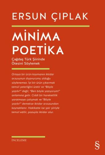 Minima Poetika %10 indirimli Ersun Çıplak