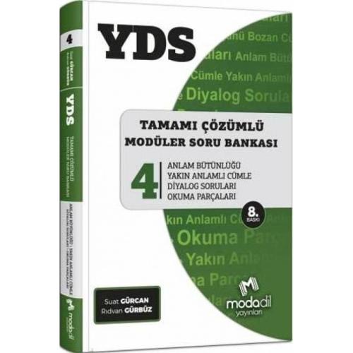 Modadil YDS Tamamı Çözümlü Modüler Soru Bankası Serisi 4 (Yeni) Kolekt