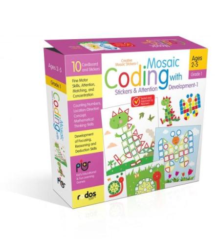 Mosaic Coding with Stickers&Attention Development-1-Grade-Level 1-Crea