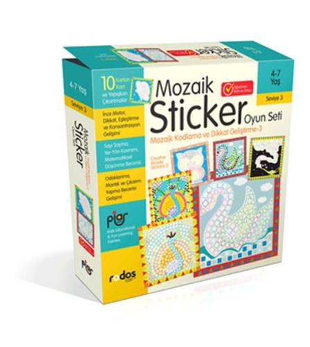 Mozaik Sticker (Çıkartma) Oyun Seti -Seviye 3