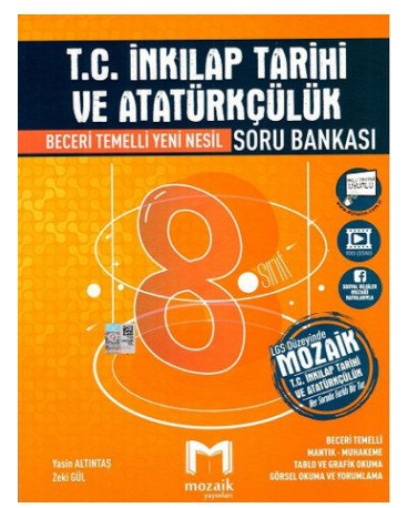 Mozaik Yayınları 8. Sınıf LGS TC İnkılap Tarihi ve Atatürkçülük Soru B