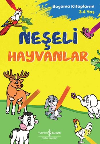 Neşeli Hayvanlar - Boyama Kitaplarım 3-4 Yaş %31 indirimli