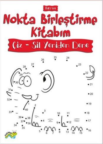 Nokta Birleştirme Kitabım Çiz-Sil Yeniden Dene (Kırmızı) Kolektif