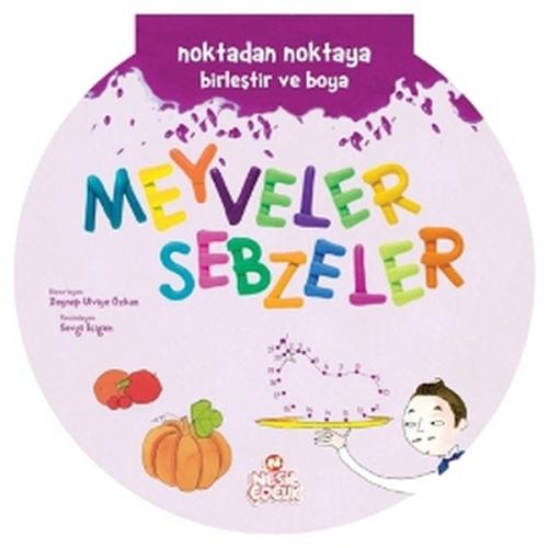 Noktadan Noktaya Birleştir ve Boya Serisi - Meyveler-Sebzeler Kolektif