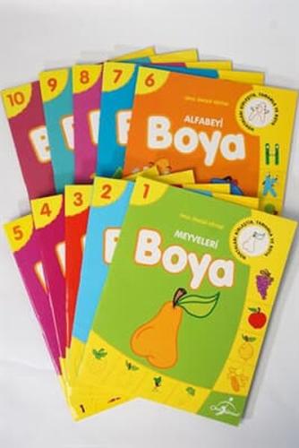 Okul Öncesi Boyamalı Alıştırma 10 Kitap 320 Sayfa %20 indirimli Kolekt