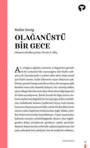 Olağanüstü Bir Gece %14 indirimli Stefan Zweig