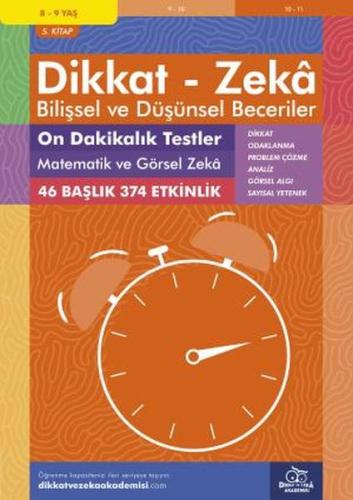 On Dakikalık Testler - Matematik ve Görsel Zeka (8 - 9 Yaş) - Dikkat Z