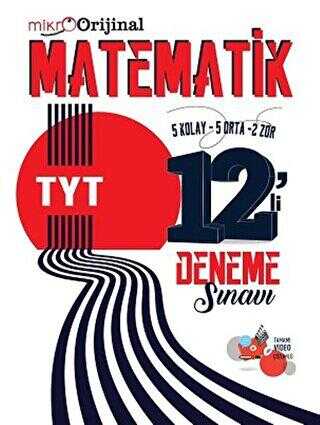 Orijinal Yayınları Orijinal Mikro TYT Matematik 12 li Deneme Sınavı Ko