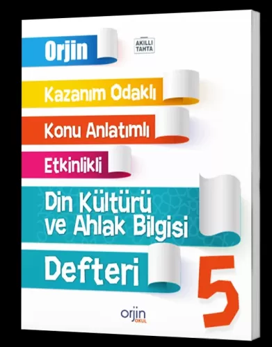 Orjin Okul Yayınları 5. Sınıf Din Kültürü Ve Ahlak Bilgisi Akıllı Deft