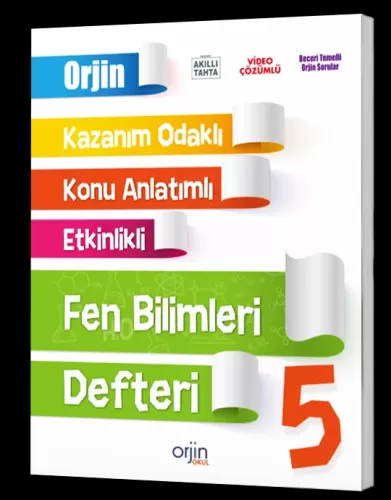 Orjin Okul Yayınları 5. Sınıf Fen Bilimleri Akıllı Defter