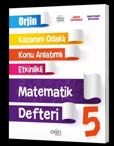 Orjin Okul Yayınları 5. Sınıf Matematik Akıllı Defter