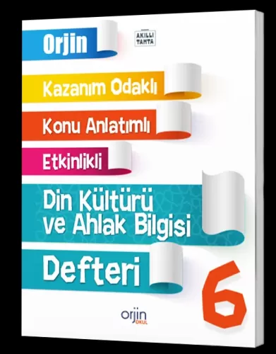 Orjin Okul Yayınları 6 Din Kültürü Ve Ahlak Bilgisi Akıllı Defter