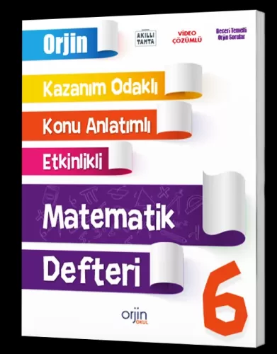 Orjin Okul Yayınları 6 Matematik Akıllı Defter