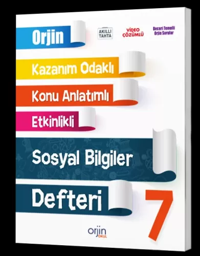 Orjin Okul Yayınları 7 Sosyal Bilgiler Akıllı Defter