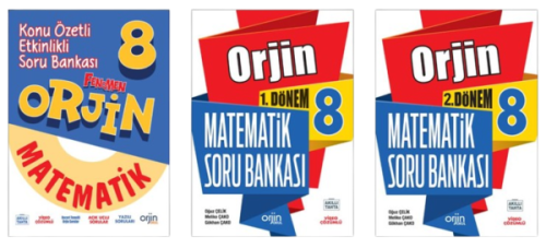 Orjin Okul Yayınları 8 Matematik 3'lü Set