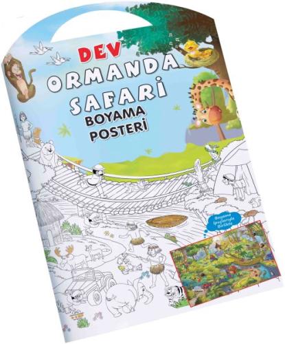 Ormanda Safari Dev Boyama Posteri %23 indirimli