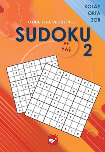 Oyun, Zeka ve Eğlence: Sudoku 2 Kolay, Orta, Zor (9+ Yaş) %23 indiriml