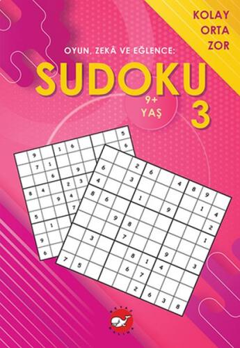 Oyun, Zeka ve Eğlence: Sudoku 3 Kolay, Orta, Zor (9+ Yaş) %23 indiriml