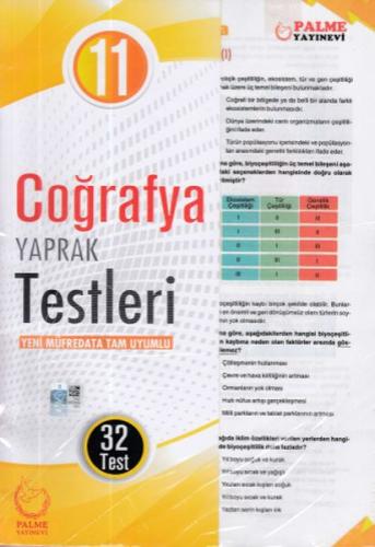 Palme 11.Sınıf Coğrafya Yaprak Test (Yeni) %20 indirimli Kolektif