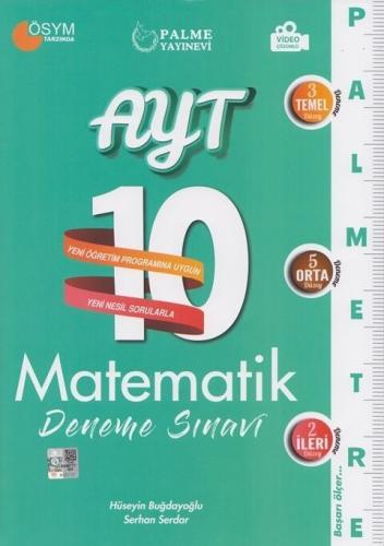 Palme 2021 AYT Matematik 10 Deneme Sınavı %20 indirimli Hüseyin Buğday