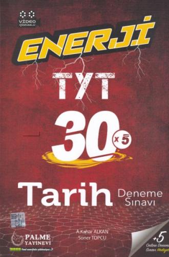 Palme 2021 Enerji TYT 30x5 Tarih Deneme Sınavı %20 indirimli A. Kahar 