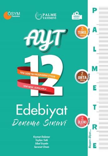 Palme 2022 Palmetre AYT Edebiyat 12 Deneme Sınavı %20 indirimli Komisy