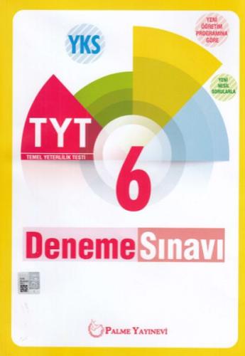 Palme YKS- TYT 6 Deneme Sınavı (Yeni) %20 indirimli Palme Komisyon