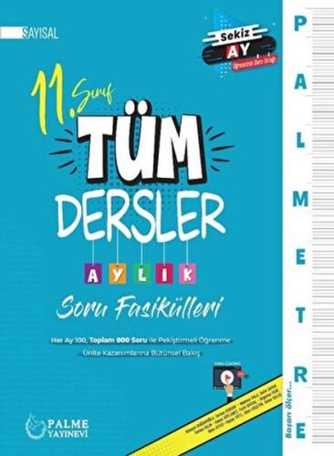 Palmetre 11. Sınıf Sayısal Tüm Dersler Aylık Çalışma Fasikülleri %20 i