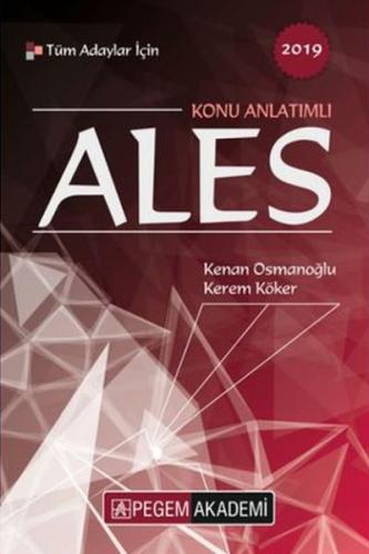 Pegem 2019 ALES Tüm Adaylar İçin Konu Anlatımlı (Yeni) Kerem Köker