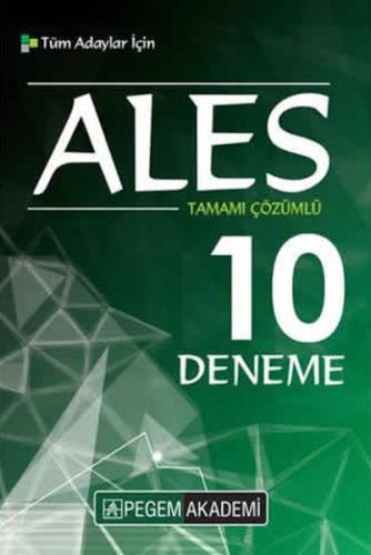 Pegem ALES Tamamı Çözümlü 10 Deneme (Yeni) Kolektif