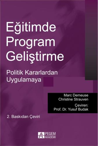 Pegem Kademi Eğitimde Program Geliştirme Marc Demeuse