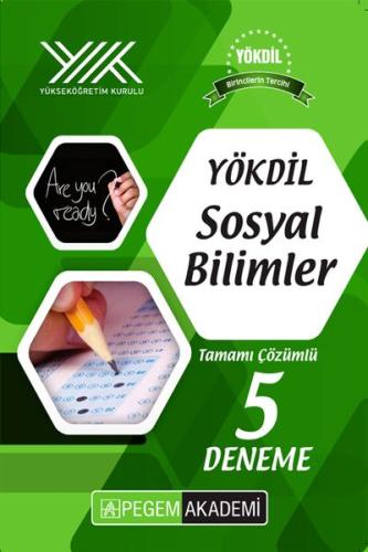 Pegem YÖKDİL Sosyal Bilimler Tamamı Çözümlü 5 Deneme Komisyon