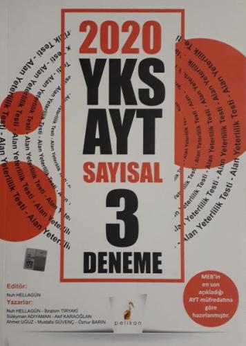 Pelikan 2020 YKS AYT Sayısal 3 Deneme (Yeni) Kolektif