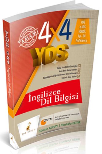 Pelikan 4x4 YDS İngilizce Dil Bilgisi %18 indirimli Mustafa Demir