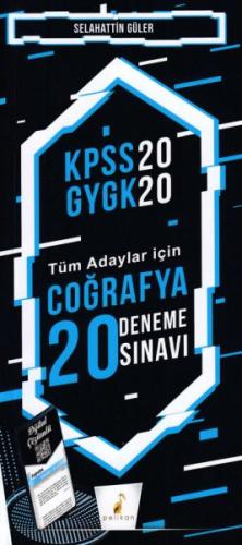 Pelikan KPSS 2020 GYGK - Tüm Adaylar İçin Coğrafya 20 Deneme Sınavı (Y