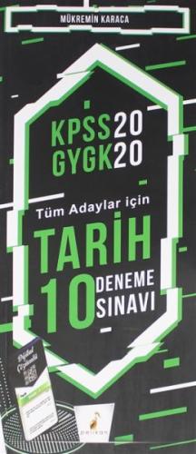 Pelikan KPSS 2020 GYGK - Tüm Adaylar İçin Tarih 10 Deneme Sınavı (Yeni