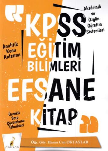 Pelikan KPSS Eğitim Bilimleri Efsane Tek Kitap Konu Anlatımlı (Yeni) H