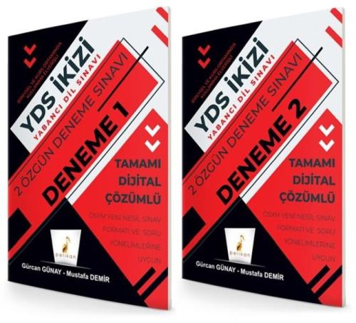 Pelikan YDS İkizi 2 Deneme Dijital Çözümlü (Yeni) %18 indirimli Gürcan