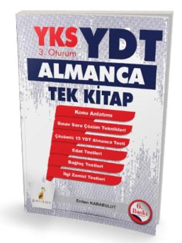 Pelikan YKS 3.Oturum YDT Almanca Tek Kitap (Yeni) Erdem Karabulut