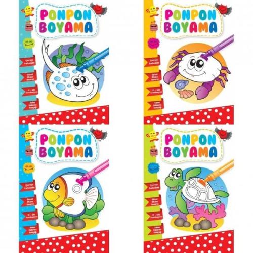 Ponpon Boyama - 4 Kitap Takım %20 indirimli Kolektif