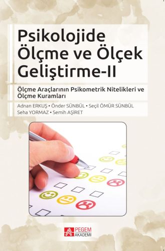 Psikolojide Ölçme ve Ölçek Geliştirme - 2 Adnan Erkuş Önder Sünbül Seç