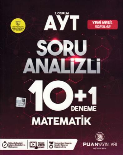 Puan AYT 2. Oturum Soru Analizli 10+1 Deneme Matematik (Yeni) Kolektif