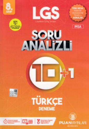 Puan LGS 8. Sınıf Soru Analizli 10+1 Türkçe Deneme (Yeni) Kolektif