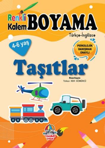 Renkli Kalem Boyama - Taşıtlar %20 indirimli Türkan Ada Kömürcü