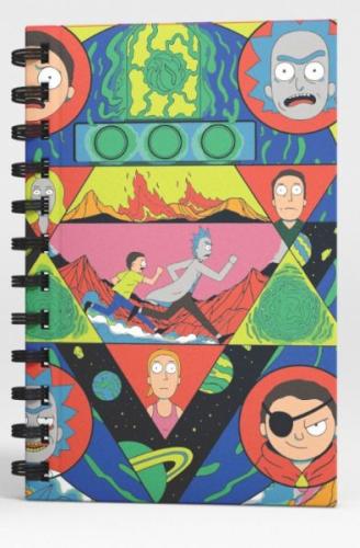 Rick And Morty Spiralli Defter Kırmızı