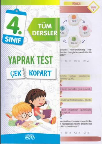 Rota 4.Sınıf Tüm Dersler Çek Kopart Yaprak Test (Yeni) Kolektif