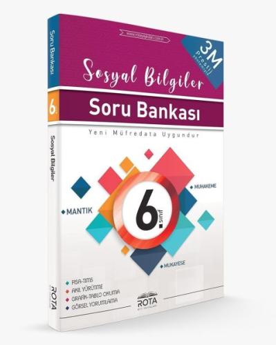 Rota 6. Sınıf Sosyal Bilgiler Soru Bankası 3M Prestij (Yeni) Kolektif