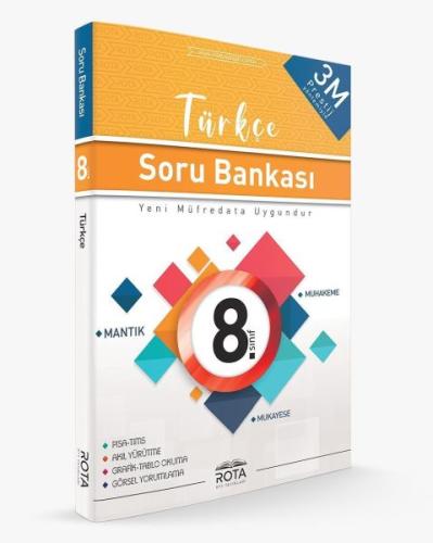 Rota 8.Sınıf Türkçe Soru Bankası 3M Prestij (Yeni) Kolektif