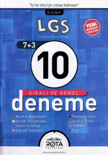 Rota LGS 8. Sınıf 10 Deneme (Yeni) Kolektif