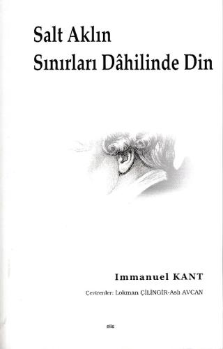 Salt Aklın Sınırları Dahilinde Din %20 indirimli Immanuel Kant